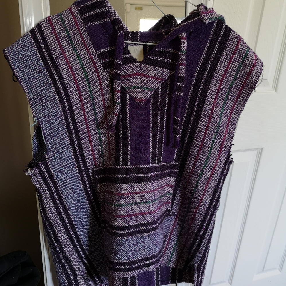 UO Urban Renewal - Woven Baja Sweater Tunic